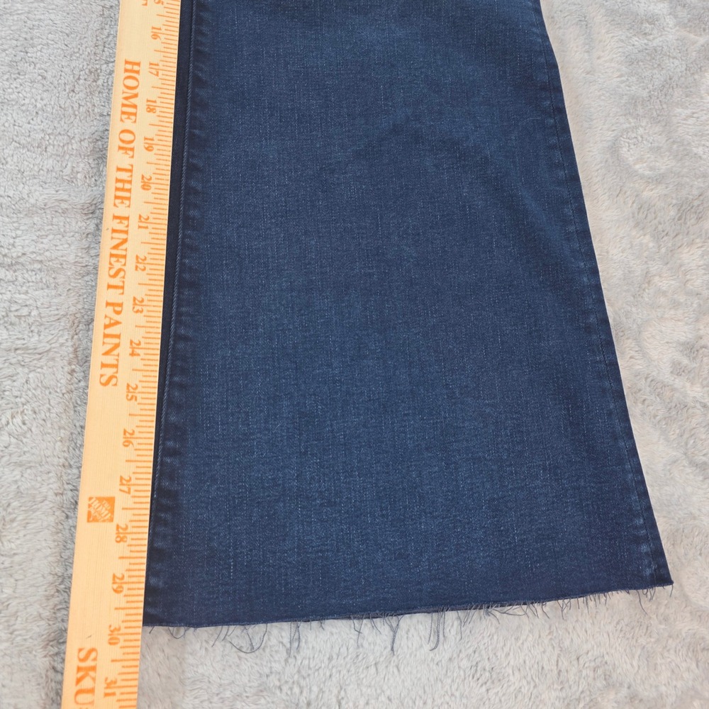 Madewell Women 26 Tall Kingston Wash Flared Wide Leg Cropped Jeans High Rise - Picture 5 of 13